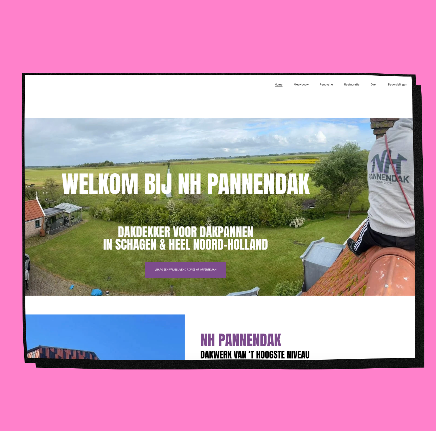 BOA homepage projecten NH Pannendak